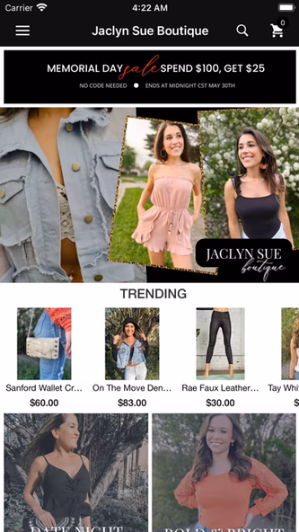 Jaclyn Sue Boutique Screenshot 2 - AppWisp.com Jaclyn Sue Boutique Screenshot 2 - AppWisp.com