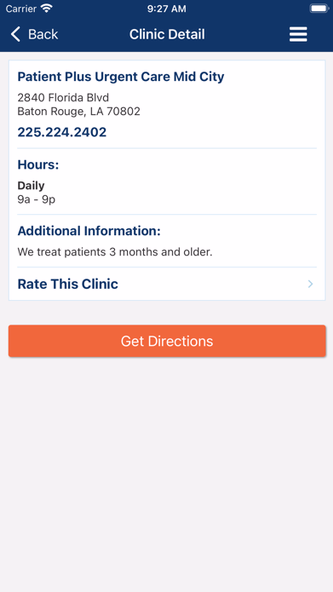Access2Day Clinic Finder Screenshot 2 - AppWisp.com Access2Day Clinic Finder Screenshot 2 - AppWisp.com