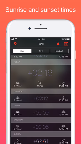 Daylight Clock Screenshot 1 - AppWisp.com Daylight Clock Screenshot 1 - AppWisp.com
